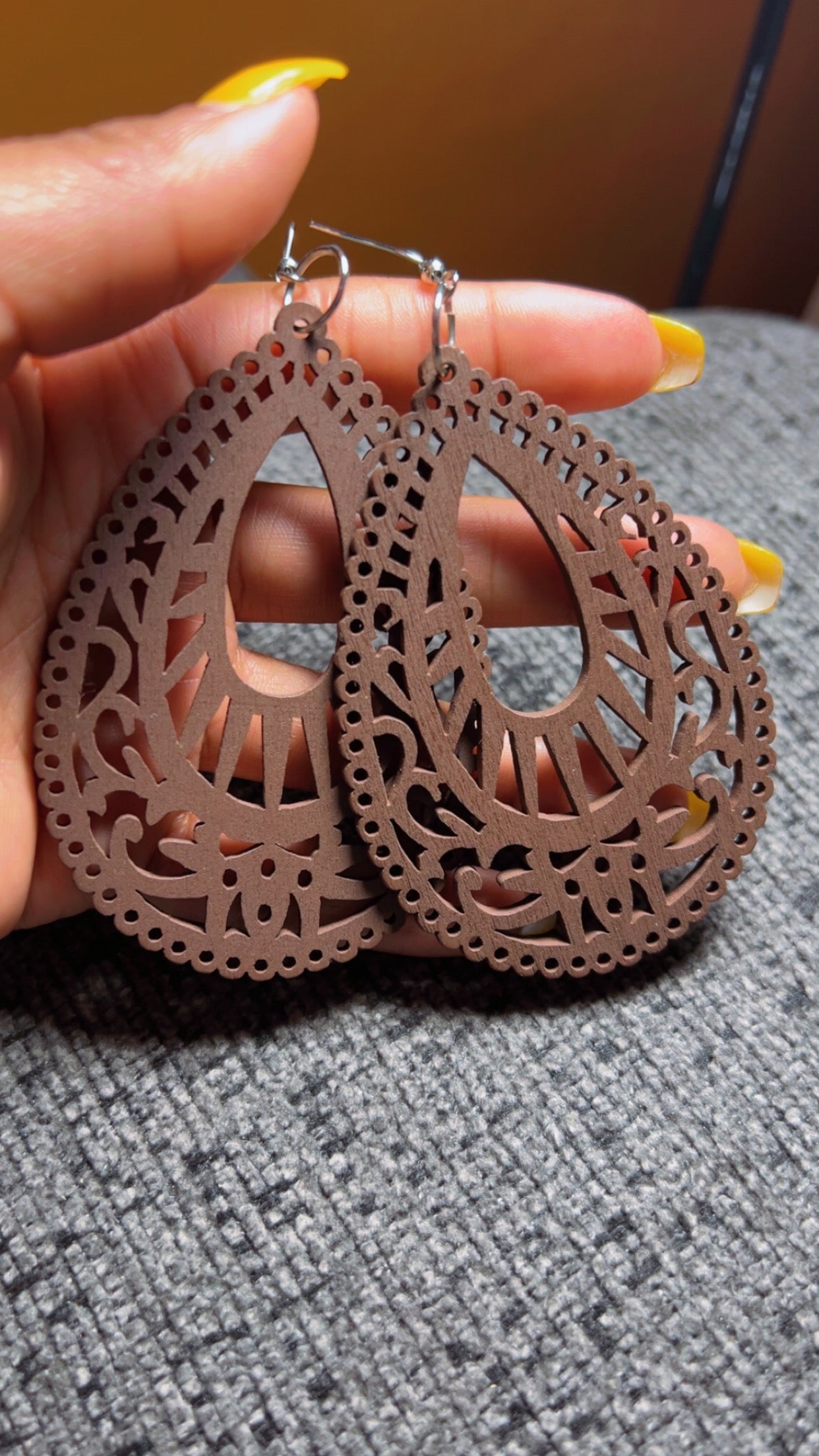 Light Wooden Earrings