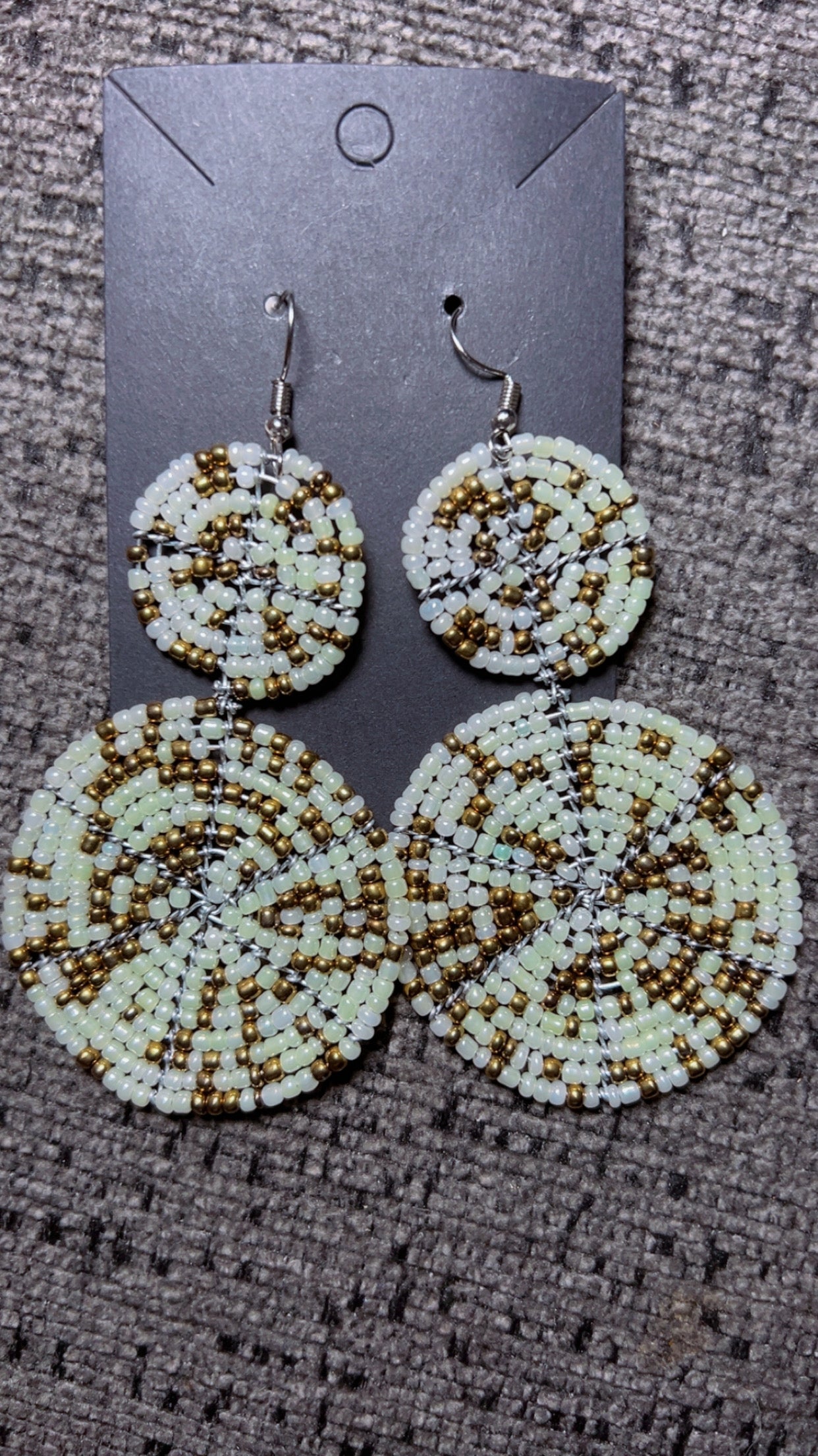 Long beaded earrings