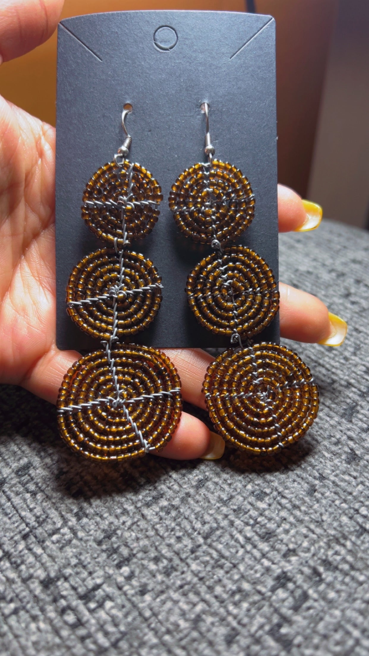 Long Beaded Earrings